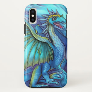 Illustration des blauen Fantasiedrachen Case-Mate iPhone Hülle