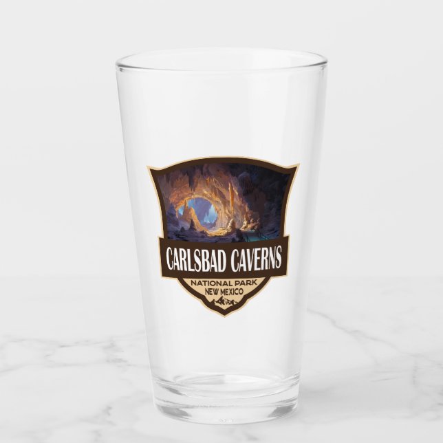Illustration des Carlsbad Caverns National Park im Glas (Vorderseite)