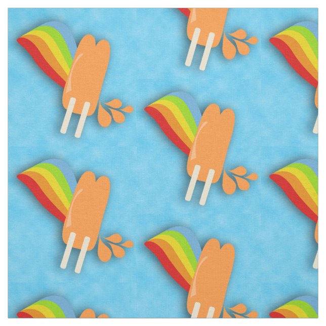 Illustration des Cartoon "Pop und Regenbogen" gefr Stoff (Muster)