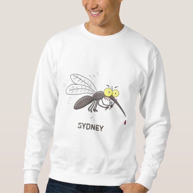 Illustration des Cartoon von Moskitos Sweatshirt (Vorderseite)