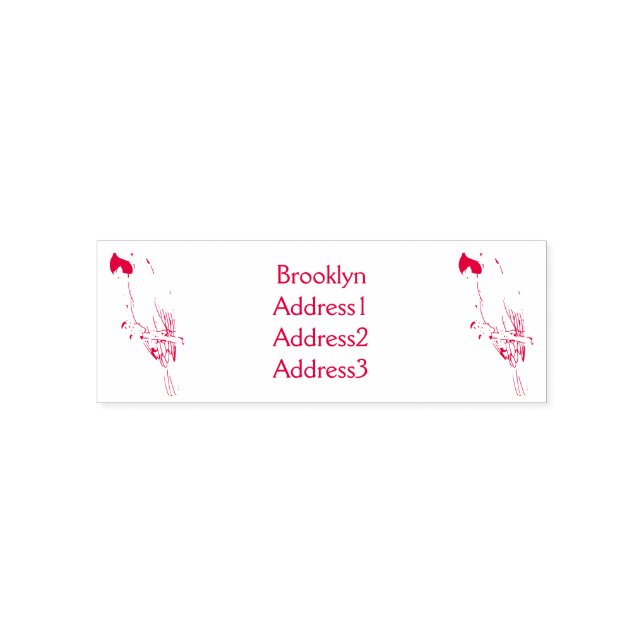 Illustration des Cartoon von Riesenvögeln Permastempel (Design)