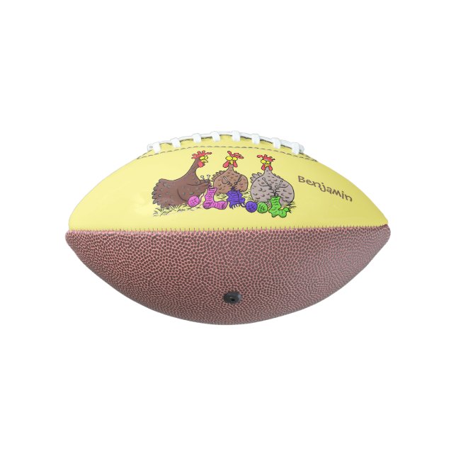 Illustration des Cartoon von Strickhühnern Football (Gedreht 270)