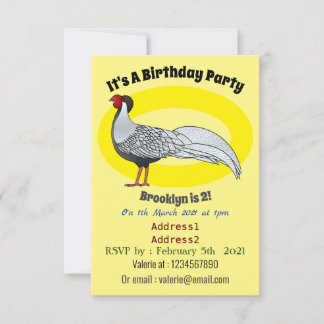 Illustration des Cartoon von Vögeln Einladung