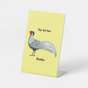 Illustration des Cartoon von Vögeln Sockelschild