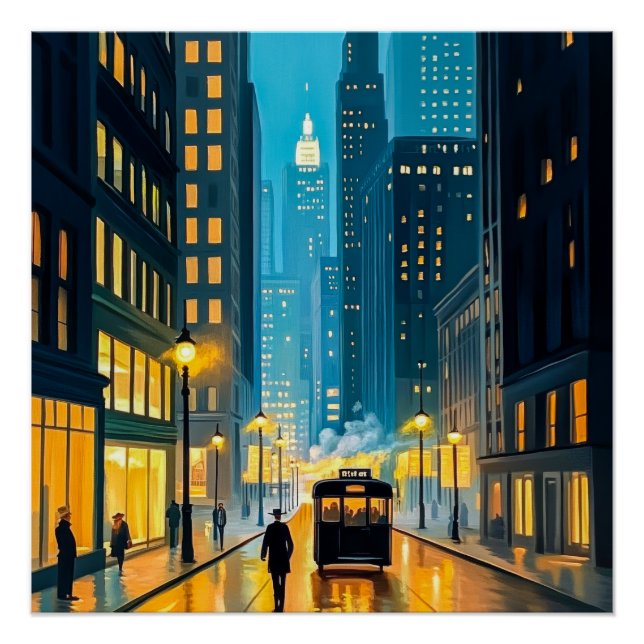 Illustration des City Streets Magazine Poster (Vorderseite)
