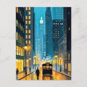 Illustration des City Streets Magazine Postkarte