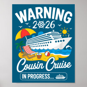 Illustration des Cousins-Kreuzfahrtfortschritts 20 Poster