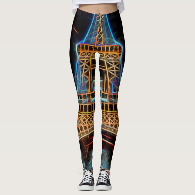 Illustration des Eiffelturms - Paris, Frankreich Leggings (Vorderseite)