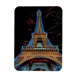 Illustration des Eiffelturms - Paris, Frankreich Magnet