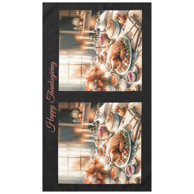 Illustration des Erntedanks Wasserfarbe Tischdecke (Vorderseite)