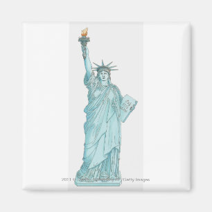 Illustration des Freiheitsstatuen Magnet