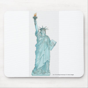 Illustration des Freiheitsstatuen Mousepad