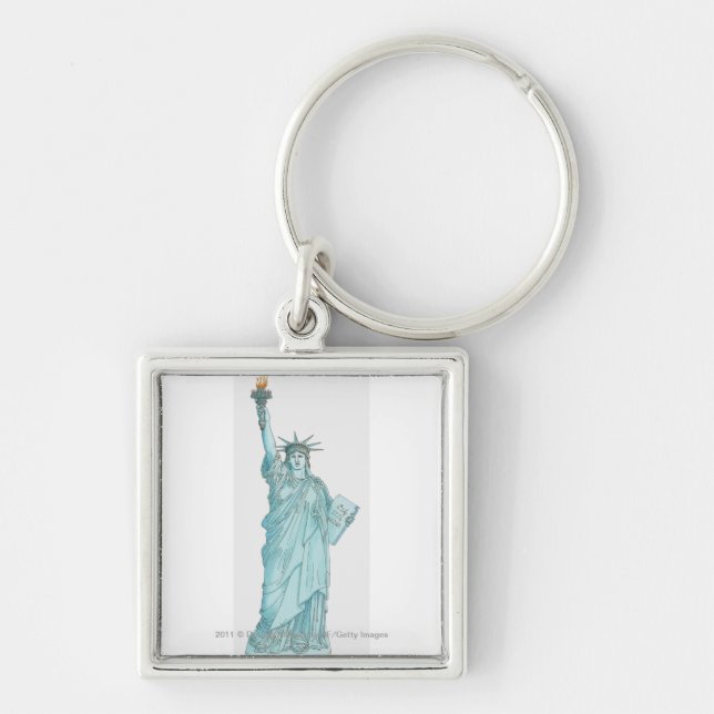 Illustration des Freiheitsstatuen Schlüsselanhänger (Vorne)
