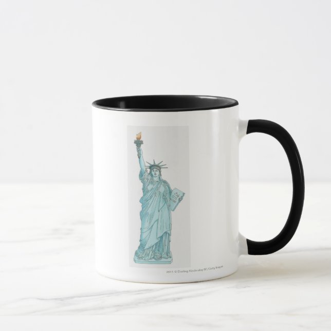 Illustration des Freiheitsstatuen Tasse (Rechts)