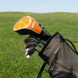 Illustration des frischen Orangensafts von Zitrone Golf Headcover