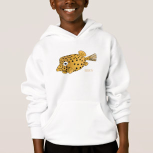 Illustration des Gelben Boxfischs-Cartoon Hoodie