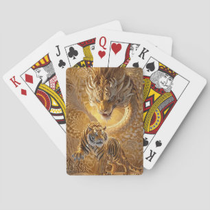 Illustration des Golden Tiger und des Dragon Guard Spielkarten