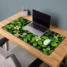 Illustration des grünen Blumenmusters