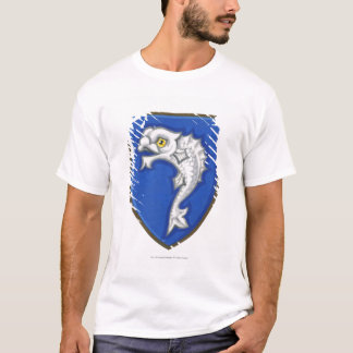 Illustration des heraldischen Fischsymbols auf T-Shirt