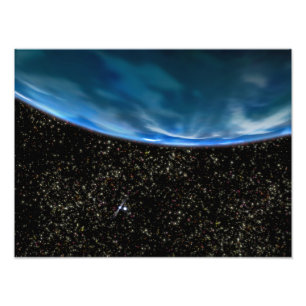 Illustration des Horizontes der Erde Fotodruck