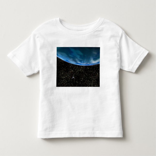 Illustration des Horizonts der Erde Kleinkind T-shirt (Vorderseite)