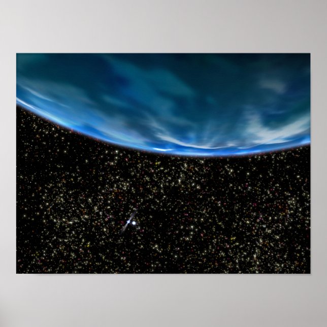Illustration des Horizonts der Erde Poster (Vorne)