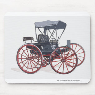Illustration des horseless Wagens Mousepad