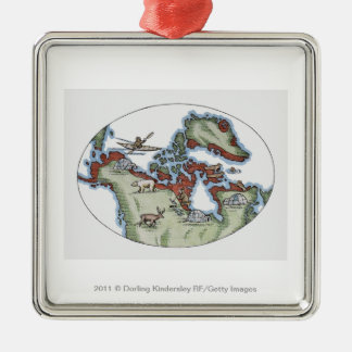 Illustration des Inuitgebiets Ornament Aus Metall