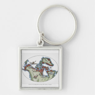 Illustration des Inuitgebiets Schlüsselanhänger