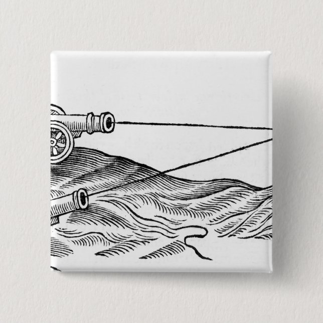 Illustration des Kanonen-Feuers Button (Vorderseite)