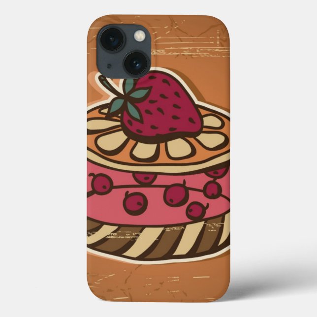 Illustration des Kuchens in der Retro Art Case-Mate iPhone Hülle (Rückseite)