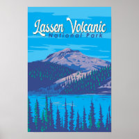 Illustration des Lassen Volcanic National Park Rei