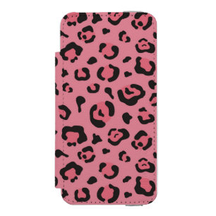 Illustration des Leopard-Rosa-Tieres Incipio Watson™ iPhone 5 Geldbörsen Hülle