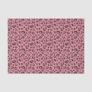 Illustration des Leopard-Rosa-Tieres Seidenpapier