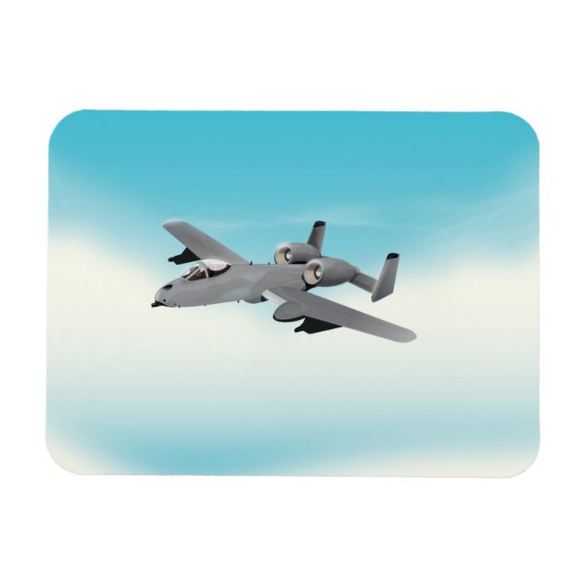 Illustration des militärischen Flugzeug A10 Magnet (Horizontal)