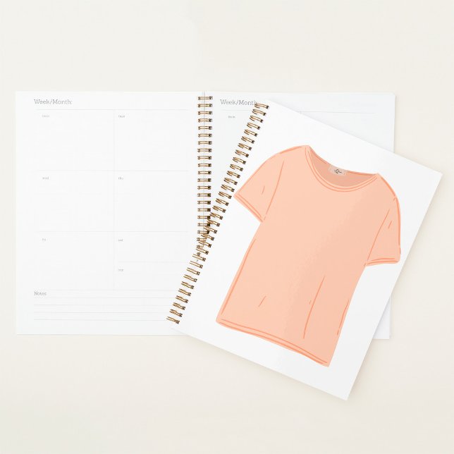 Illustration des Minimalistischen Peach-T-Shirts Planer (Von Creator hochgeladen)