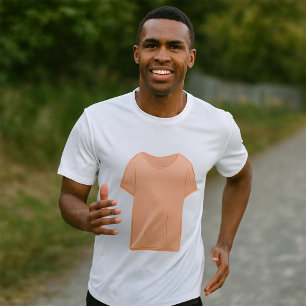 Illustration des Minimalistischen Peach-T-Shirts T-Shirt