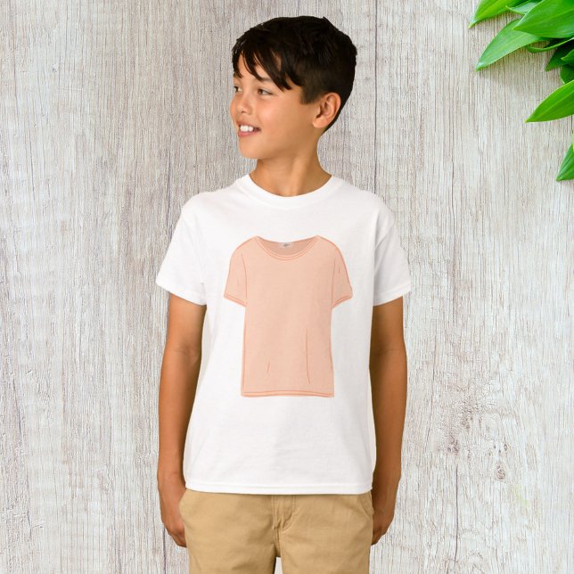 Illustration des Minimalistischen Peach-T-Shirts T-Shirt (Von Creator hochgeladen)