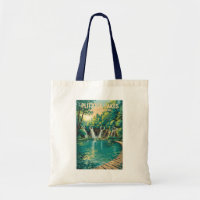 Illustration des Nationalparks Plitvicer Seen Reis