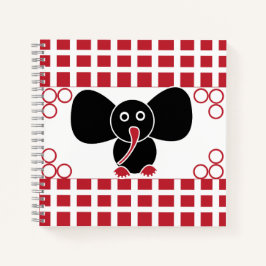 Illustration des niedlichen Babyelementars Notizbuch