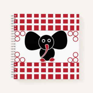 Illustration des niedlichen Babyelementars Notizbuch