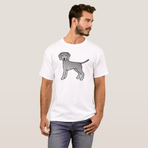 Illustration des Niedlichen Cartoon des Weimaraner T-Shirt