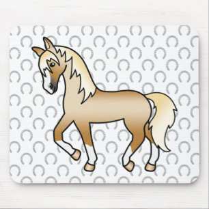 Illustration des Niedlichen Cartoon Palomino Trott Mousepad