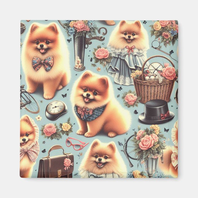 Illustration des niedlichen Spitzes Magnet (Vorne)