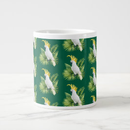Illustration des Papageien Kakadu Jumbo-Tasse