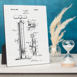 Illustration des Patents für eine Vintage-Reifenpu Fotoplatte