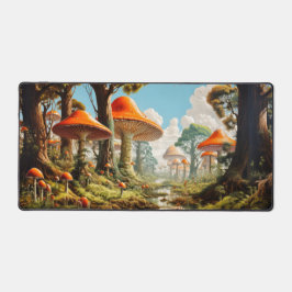 Illustration des Pilzwaldes Schreibtischunterlage