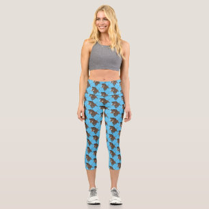 Illustration des Rasierapparats von Wildschweinen Capri Leggings