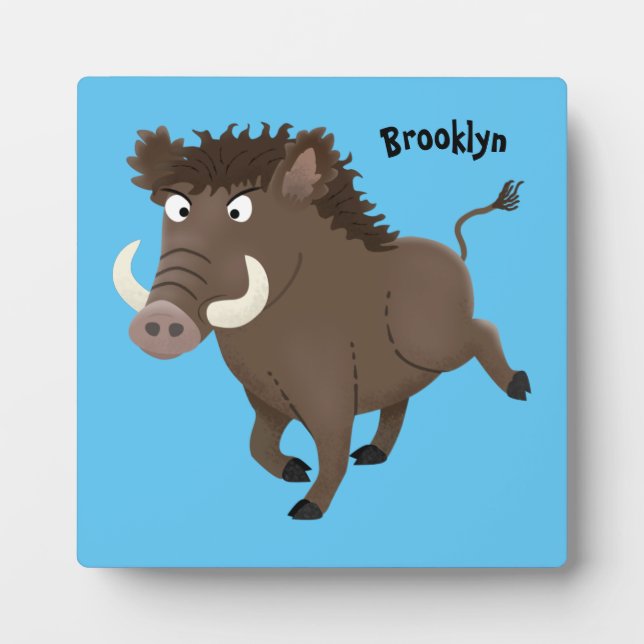 Illustration des Rasierapparats von Wildschweinen Fotoplatte (Vorderseite)