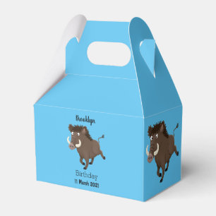 Illustration des Rasierapparats von Wildschweinen Geschenkschachtel